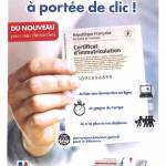 CERTIFICAT D'IMMATRICULATION 